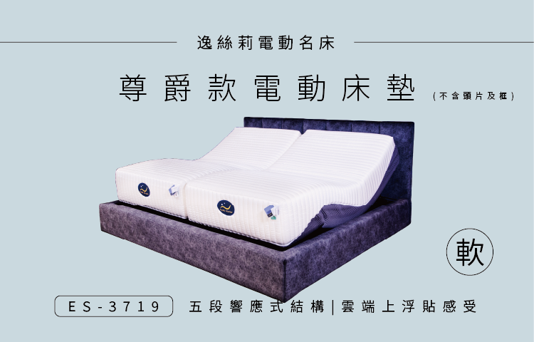 ES-3719 尊爵款 電動床 │ 居家電動床墊